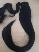 S-noilite largo recto Clip en extensiones de cabello de cola de caballo sintética abrigo de cola de caballo postizo de Clip en el pelo de la cola cabello falso
