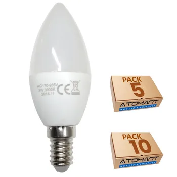 

(LED ATOMANT) LED candle C30, 3W,300 LUMENES real! Fine caster socket E14, equivalent to 40W traditional.