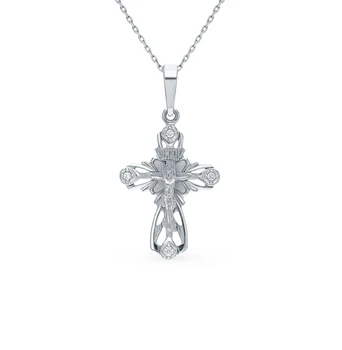 

Gold pendant with cubic zirconia sunlight