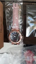 Reloj de pulsera informal de cuero para mujer, de cuarzo, con cielo estrellado, femenino