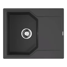 Мойка для кухни Omoikiri Yonaka 61-BL Artgranit(Черный)(Ударопрочная, термостойкая, перелив, встраиваемая