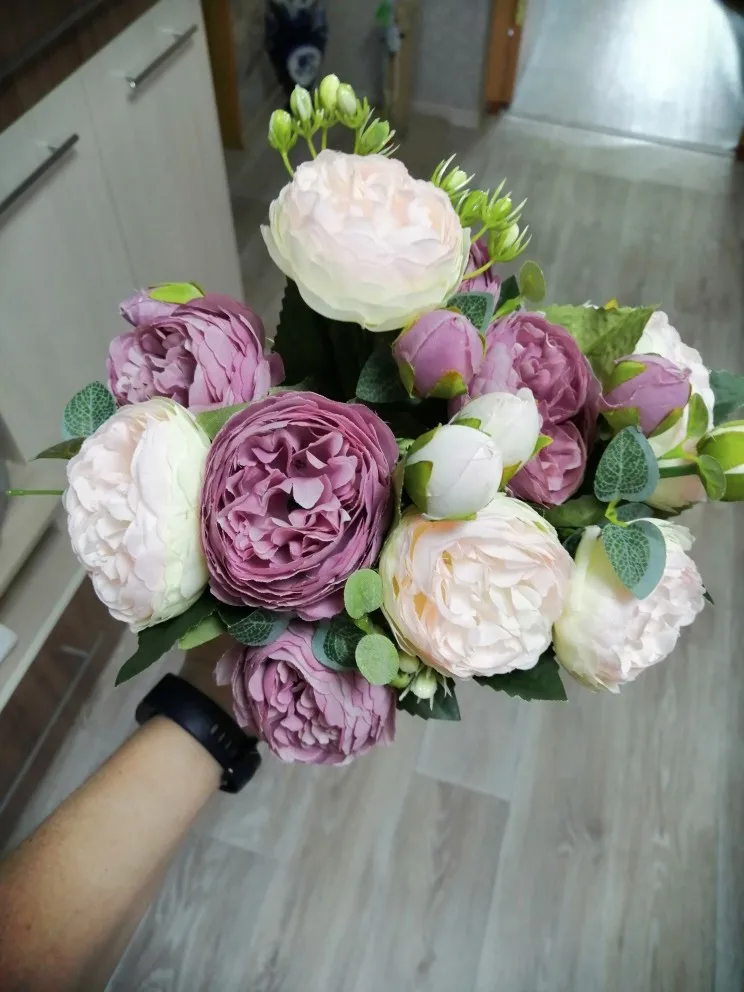 30cm Artificial Flowers Bouquet photo review