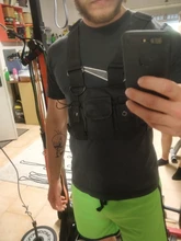 Funcional táctica bolsa de pecho de bala Camiseta estilo Hip Hop sin mangas Streetwear bolsa de paquete de la cintura de las mujeres negro pecho plataforma bolsa 233