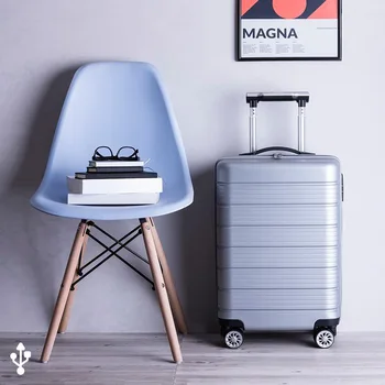 

Trolley with USB Charger and Support for Tablet (37,5 x 57 x 23 cm) 146016