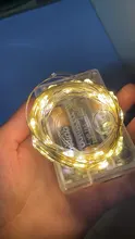 Light-String Garland Copper-Wire-Lights Battery-Power Festoon Fairy LED Christmas Wedding