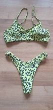 Bikini con push-up para mujer, moda de baño de piel de serpiente, bañador de leopardo para mujer, ropa de baño para mujer, ropa de playa