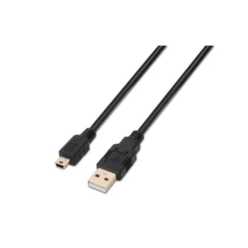 

Cable usb 2.0 aisens a101-0026 - conectores usb tipo a macho/mini usb 5 pines - 3m - negro