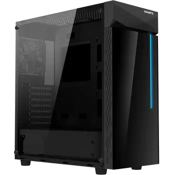 

CASE MID TOWER GIGABYTE ATX C200 GLASS BLACK RGB LED