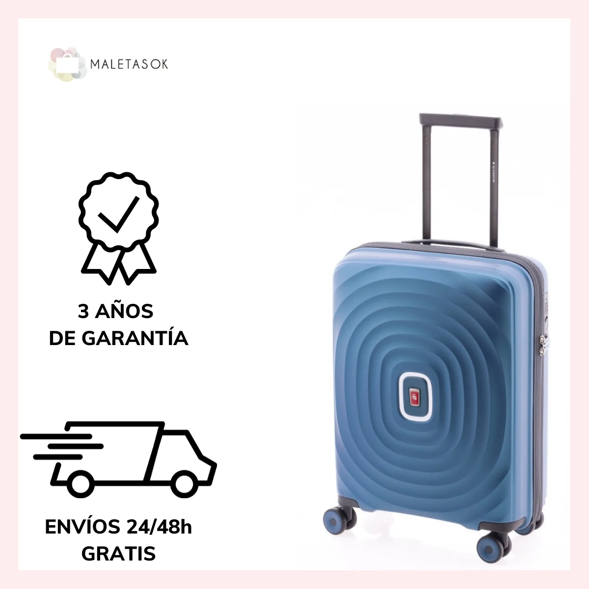 Maleta de cabina, en material Rígido, super resistente polipropileno, con ruedas dobles, ruedas rotativas, marca colección Ocean 4210, cierre TSA, ligera, resistentes al agua, maximizada - AliExpress