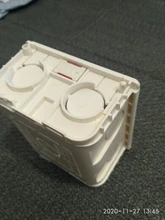 Coswall, caja de montaje ajustable, Cassette interno de 86mm * 85mm * 50mm para 86 tipos de interruptor y toma, caja trasera de cableado blanco rojo azul