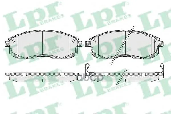 Колодки Тормозные Nissan Juke/Maxima/Teana/Tiida/Suzuki Sx4 Перед. С Инд.Износа Lpr 05p090 Lpr арт. 05P090