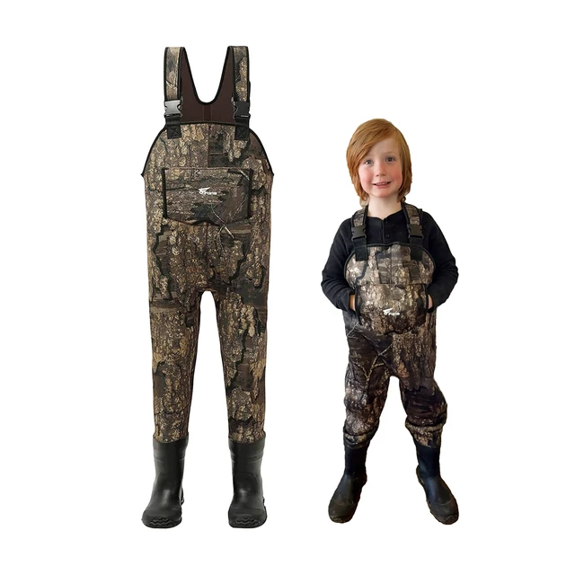 8 Fans Kids Chest Waders with Boots,Neoprene Waterproof Insulated Hunting & Fishing  Apparel for Boys and Girls Youth - AliExpress