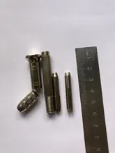 Herramientas de reparación de correas de reloj de taladro giratorio de mano de cuatro cabezas de plata, Kits de bandas de reloj de Metal de acero redondo, accesorios de herramientas de reparación