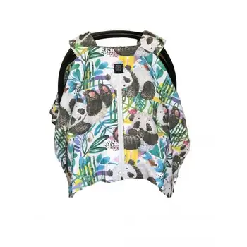 

Cotton The Workshop Panda Muslin Stroller cover