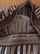 Falda plisada de terciopelo para mujer falda larga clásico informal de cintura alta color gris y coreano para fiesta y escuela 2020