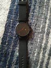 Reloj de lujo de cuero para Hombre, pulsera negra de acero inoxidable ultrafina, Reloj Masculino