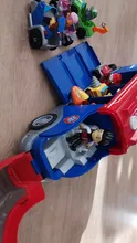 Coche de juguete de plástico de la Patrulla canina para niños, juguete de la Patrulla canina, autobús de rescate, modelo de figura de acción, regalo de cumpleaños