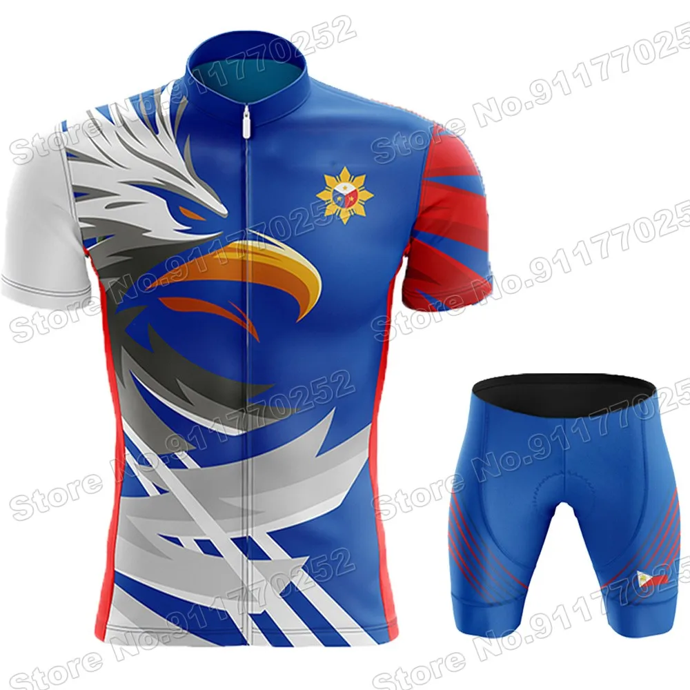 2022 Philippines Cycling Jersey Set Pilipinas Cycling Clothing Summer Road Bike Shirts Suit Bicycle Bib Shorts MTB Sportswear 4