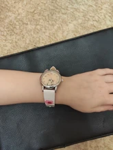 UTHAI-relojes CQ86 para niños, reloj cálido, pequeño gato, queso fresco, Casa Privada, gato, dibujos animados, reloj de cuarzo para estudiantes