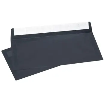 

Black Calico envelope, E65 100x220mm, transparent, ribbon, 10 PCs