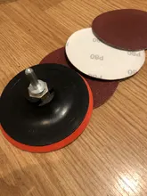 Juego de discos de lijado, gancho y bucle, papel de arena de 125mm con almohadilla de respaldo, adaptador de taladro para Herramientas de limpieza de pulido, 10 Uds.