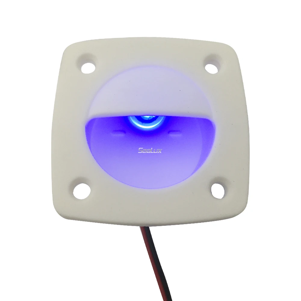 

Sealux LED Courtesy Lights Blue Color With White Shell UV Stablized Nylon for Boat Marine Yacht