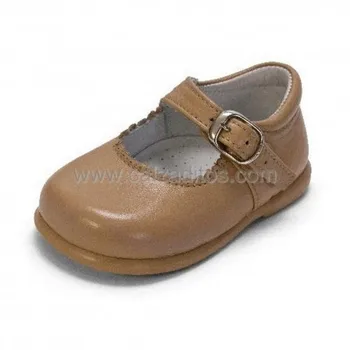 

Mary Janes classic napa camel with buckle, D'Bebé