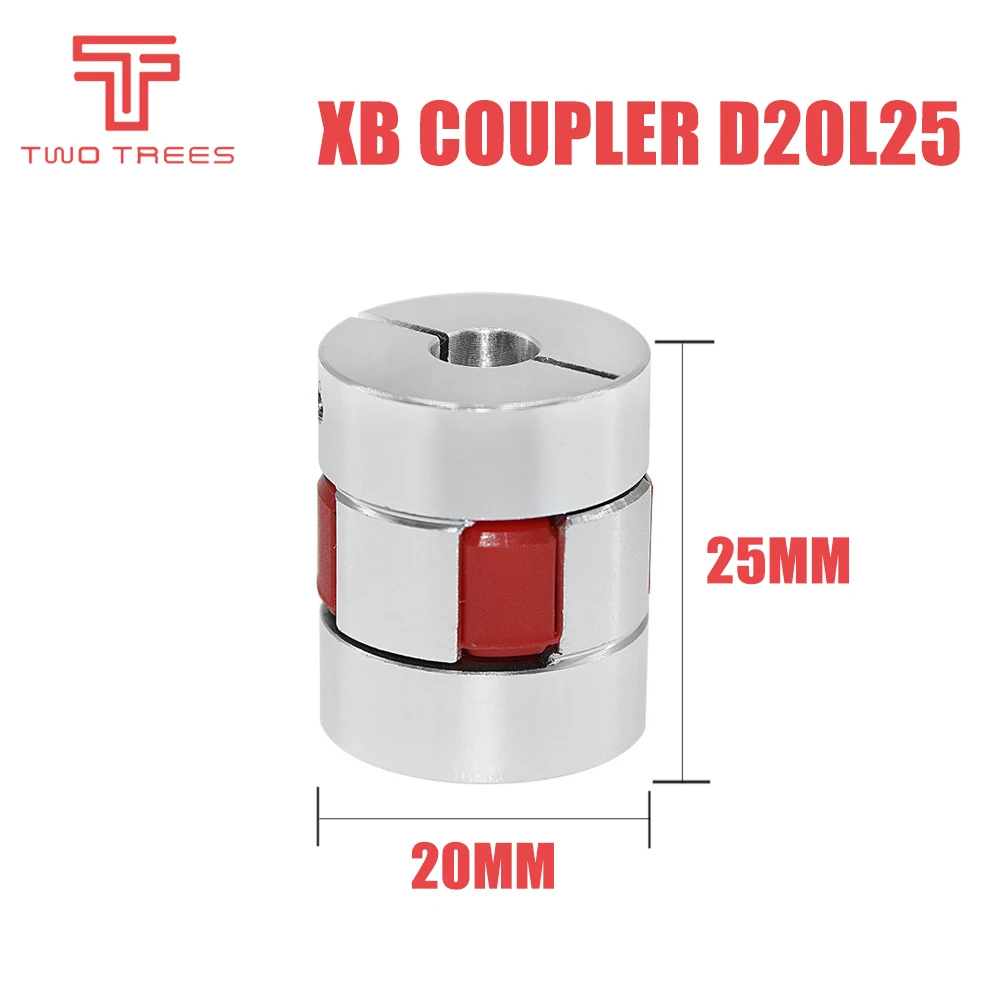 Улучшенная свинцовая муфта XB D20L25 5*8 мм для CR10/CR10S/Ender 2/ ender3/Tornado/Anet A8 и более гибкая