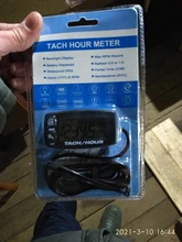 Tacómetro medidor de horas para motocicleta, tacómetro Digital para motor reiniciable, contador de RPM de Alerta de Mantenimiento para motosierras, barcos y ATV