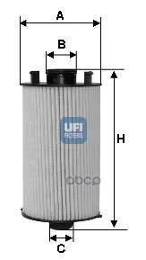 Фильтр Масляный Ufi 2505100 UFI арт. 2505100