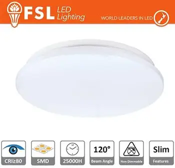 

Ceiling Light SLIM 25W - 3000K 1550LM 120 ° 380 X55 mm + CRI 80
