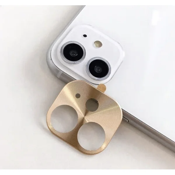 Защитная металлическая крышка на камеру для iPhone 11(Золотой