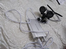 Binocular de aumento 3,5x, lupa quirúrgica con luz LED, lámpara de lupa de operación médica