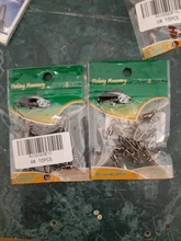 20 piezas de bola de acero inoxidable de pesca gira de 0-7 # Rolling mar pesca gira fotos conector accesorios de pesca