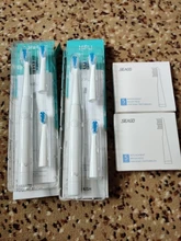 XFU Seago-cepillo de dientes eléctrico para adulto, batería Sónica, soporte para cepillo de dientes con 3 cabezales de repuesto, IPX7 resistente al agua, tiempo inteligente