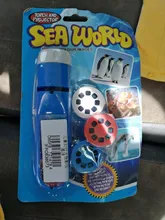 Balleenshiny-rompecabezas de interacción para padres e hijos, juguete luminoso para Educación Temprana, lámpara de proyector de Tobogán, Animal, dinosaurio