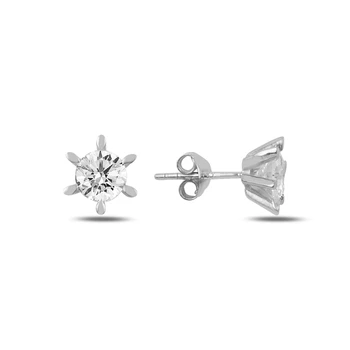 

KUTAYDAN Engagement Earrings 925 Sterling Silver