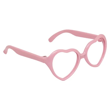 

26503 glasses without glass, heart, plastic 7,5 cm, 1 pc (St. pink)