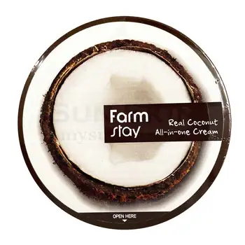 

Multifunctional face and body cream with coconut farmstay real coconut all in one cream