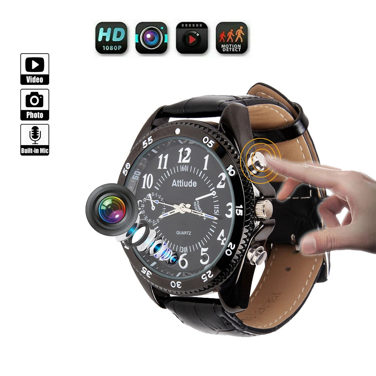 2022 Invisible Secret Watch Camera Wireless Night Vision Mini Video