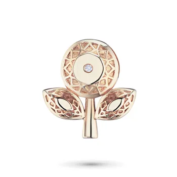 

Pendant in red gold with Diamond