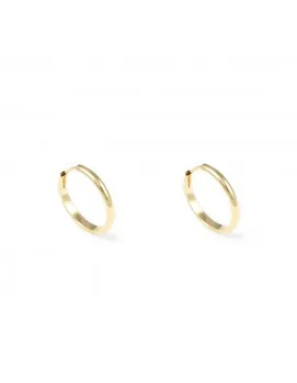 

Baby earrings or Gold Girl Plain Hoop Half 12X2mm