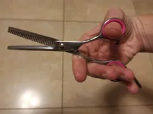 Tijeras de acero inoxidable para peluquería de perros de compañía, 6 pulgadas, curvas, con bordes afilados, para cortar el pelo de animales y gatos, para peluquero