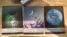 Cartas de oráculo de Moonology, guía en inglés, baraja de cartas de Tarot, lectura del destino mítico, adivinación para juegos de mesa de La Fortuna, 44 Uds.
