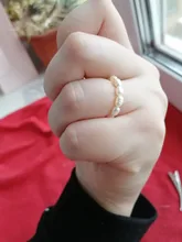 FFLACELL alta calidad Natural de agua dulce perla Multi-Cuentas anillo dedo joyería continuo círculo minimalista anillo de fiesta joyería