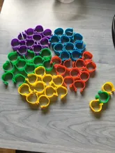 Anillo Para pata de gallina, Paloma, pájaro, Paloma, pájaro, pollito, pato, anillo con pinza de loro, anillo de codorniz de diámetro interior de 16mm 50 Uds.