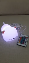 Bedside-Lamp Night-Light Touch-Sensor Remote Bedroom Baby Gift Rechargeable Silicone