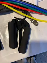 Bandas de resistencia de látex para entrenamiento físico, cintas elásticas con tubos de goma y tiradores para fitness, yoga y crossfit, material para ejercicios de tonificación muscular, set con 11 unidades