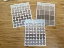 Pegatinas de viñetas para diario, 3 hojas, redondas, básicas, de puntos, álbum diario artesanal, planificador, pegatinas coreanas, papelería