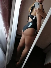 CUPSHE-bañador de una pieza con volantes para mujer, traje de baño Sexy con cordones, Monokini, trajes de baño de playa 2021